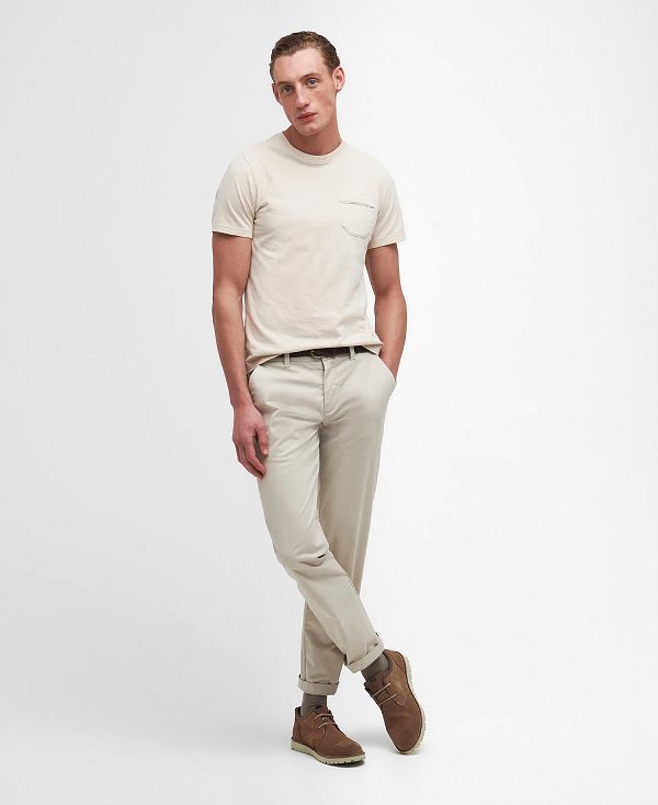Barbour Woodchurch T-shirt Μπεζ | BABO88376