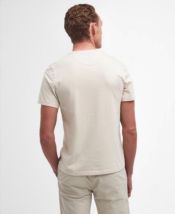 Barbour Woodchurch T-shirt Μπεζ | BABO88376