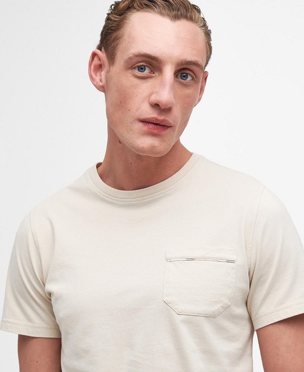 Barbour Woodchurch T-shirt Μπεζ | BABO88376