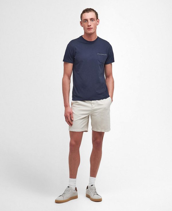 Barbour Woodchurch T-shirt σκουρο μπλε | BABO88372