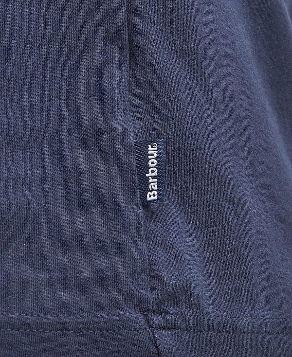 Barbour Woodchurch T-shirt σκουρο μπλε | BABO88372