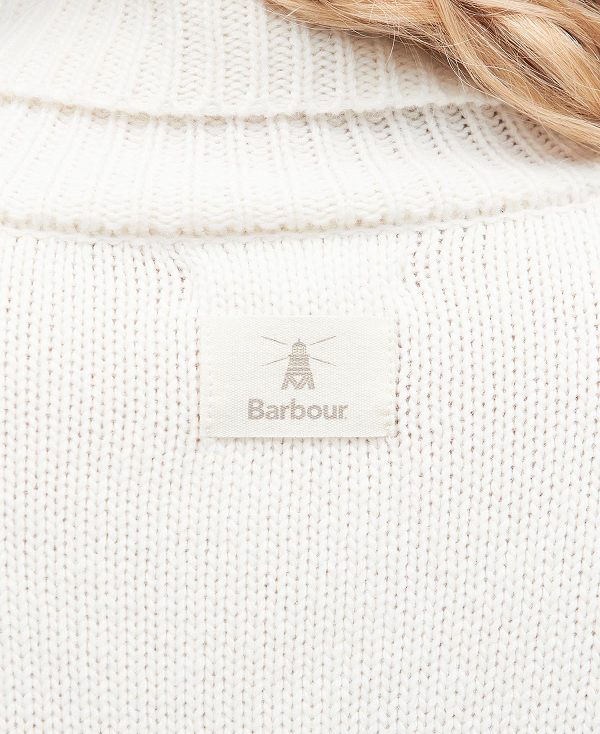 Barbour Woodlane Knitted Jumper ασπρα | BABO89670
